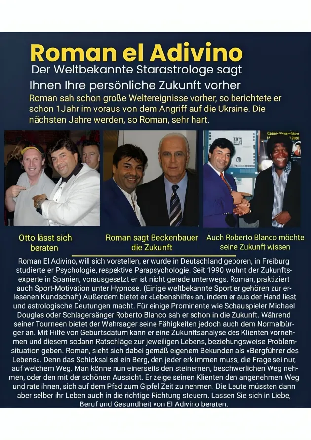 Liveadvice - Roman el Adivino Flyer 